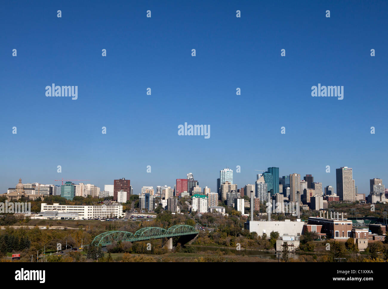Edmonton, Alberta, skyline Foto Stock