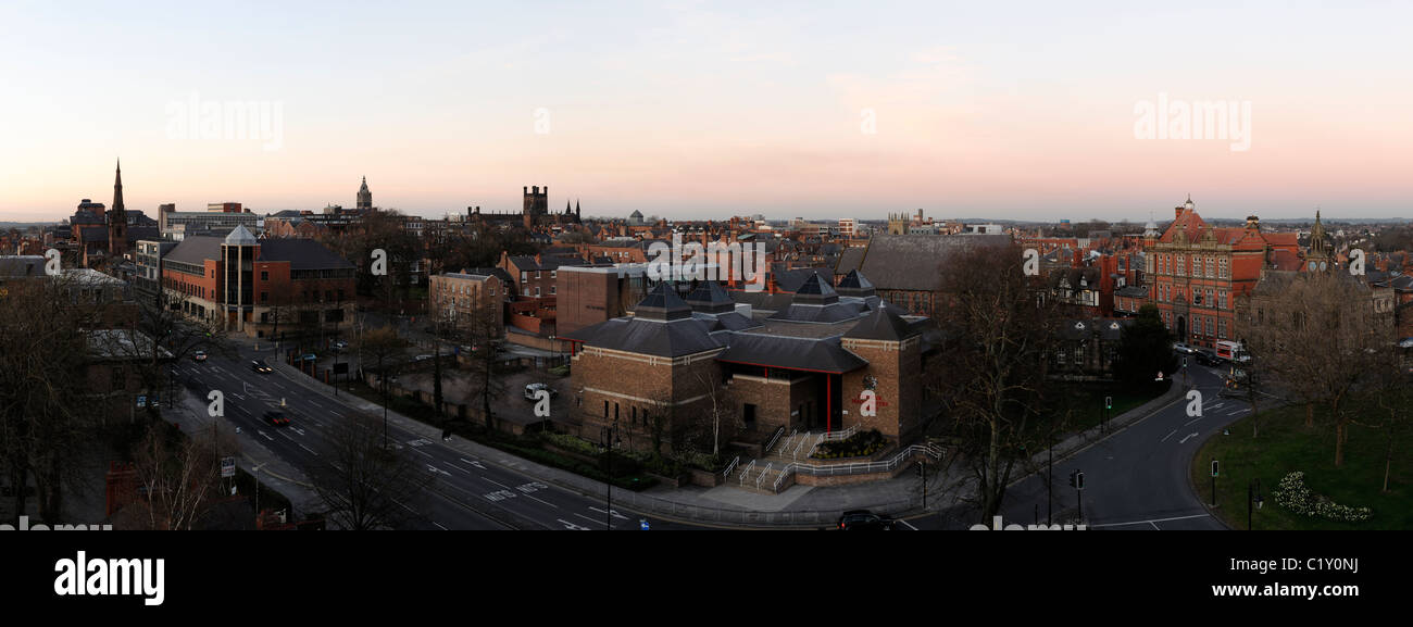 Chester skyline serale panorama Foto Stock