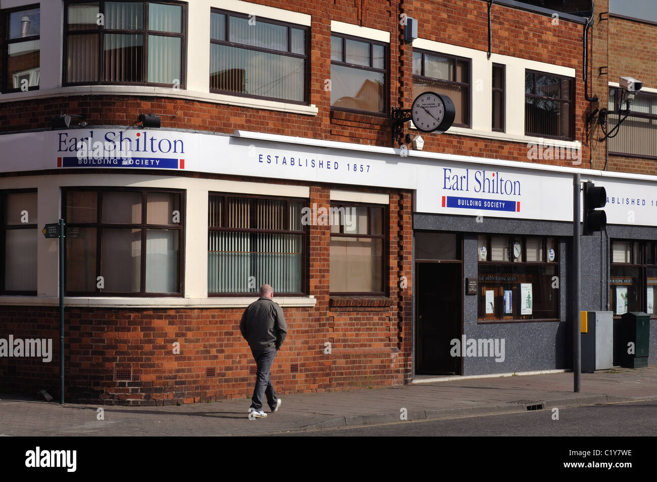 Earl Shilton Building Society branch, Earl Shilton, Leicestershire, Regno Unito Foto Stock