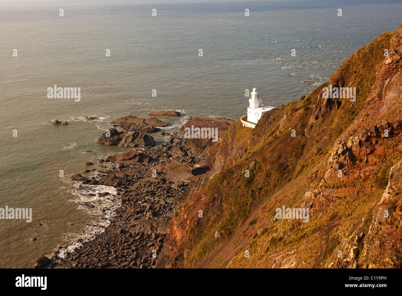 Hartland Point Lighthouse, Devon Foto Stock