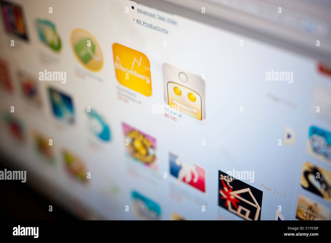 Sito web di Amazon promuove il nuovo sistema operativo Android Appstore Foto Stock