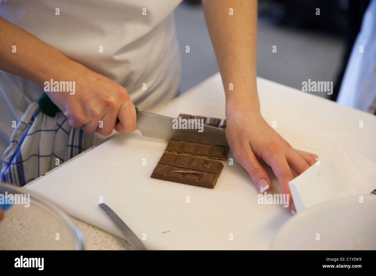 Torta di cottura ingredienti "valorizzare una torta" Foto Stock