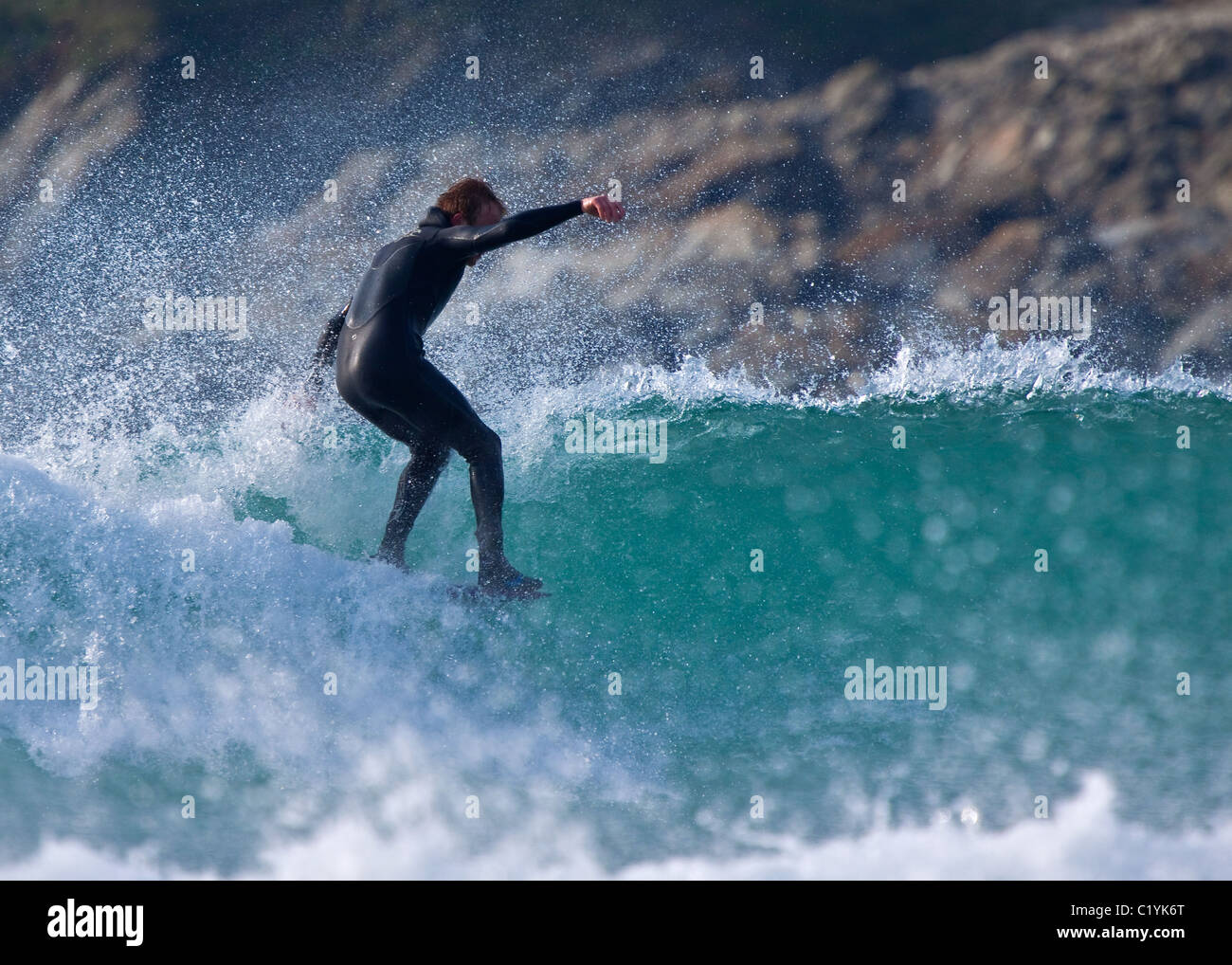 Cornish surf Foto Stock