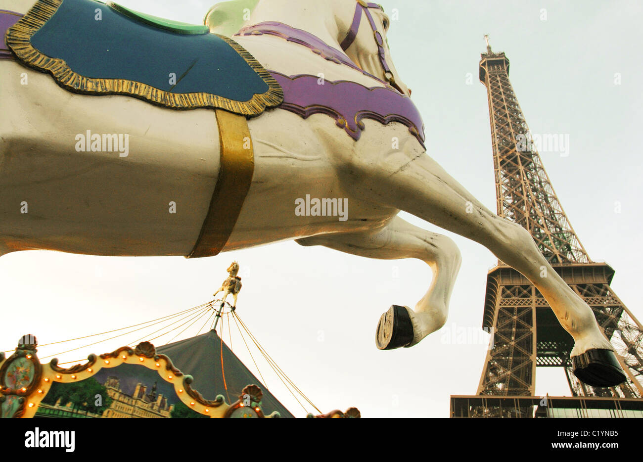 Torre Eiffel, Parigi, Francia Foto Stock
