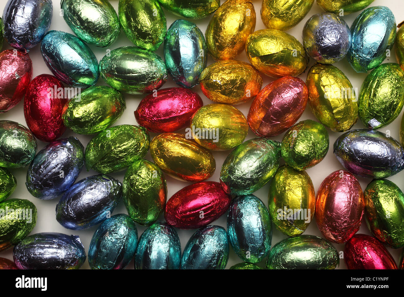 Pasqua uova di cioccolato Foto Stock