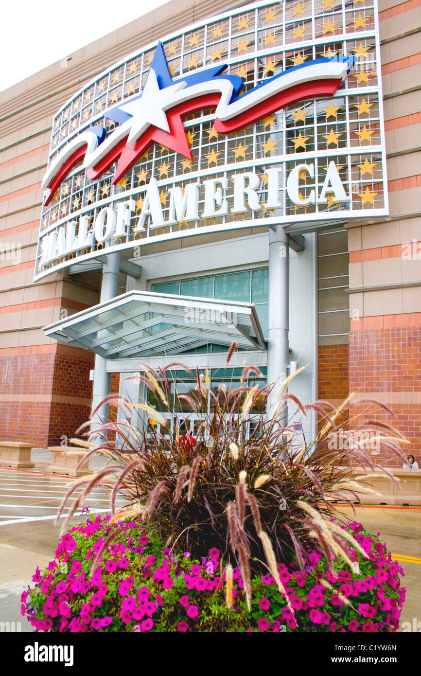 Ingresso decorativa per il Mall of America. Bloomington MN Minnesota USA Foto Stock