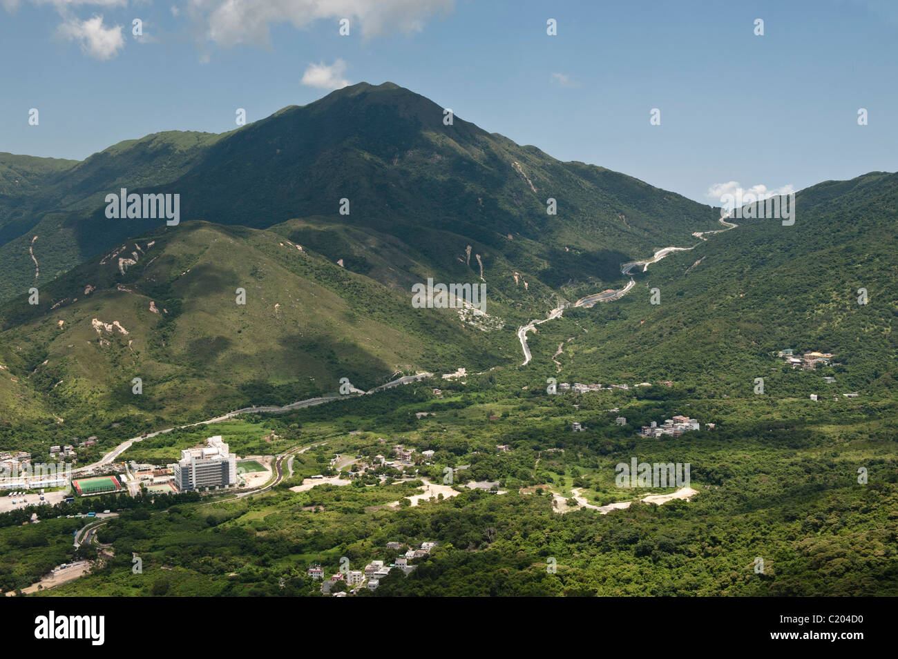 Il Ngong Ping 360 è un progetto del turismo sull'Isola di Lantau in Hong Kong. Foto Stock