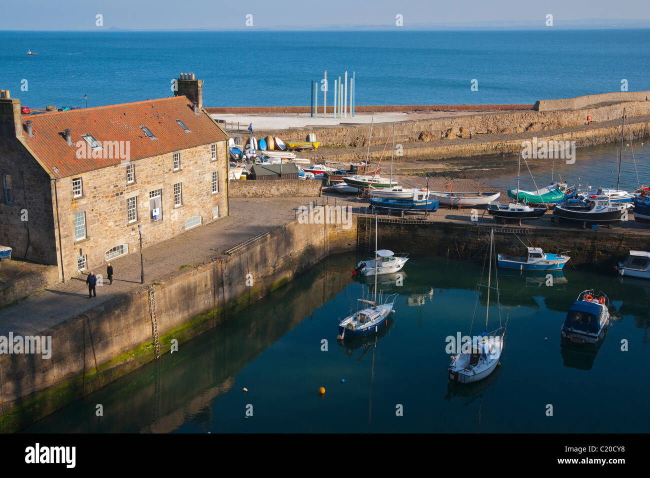 Dysart Harbour, Fife, Scozia, Marzo 2011 Foto Stock