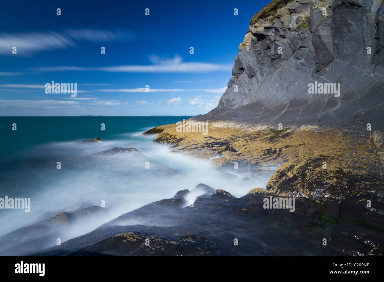 Musselwick Sands, Pembrokeshire, West Wales, Regno Unito Foto Stock