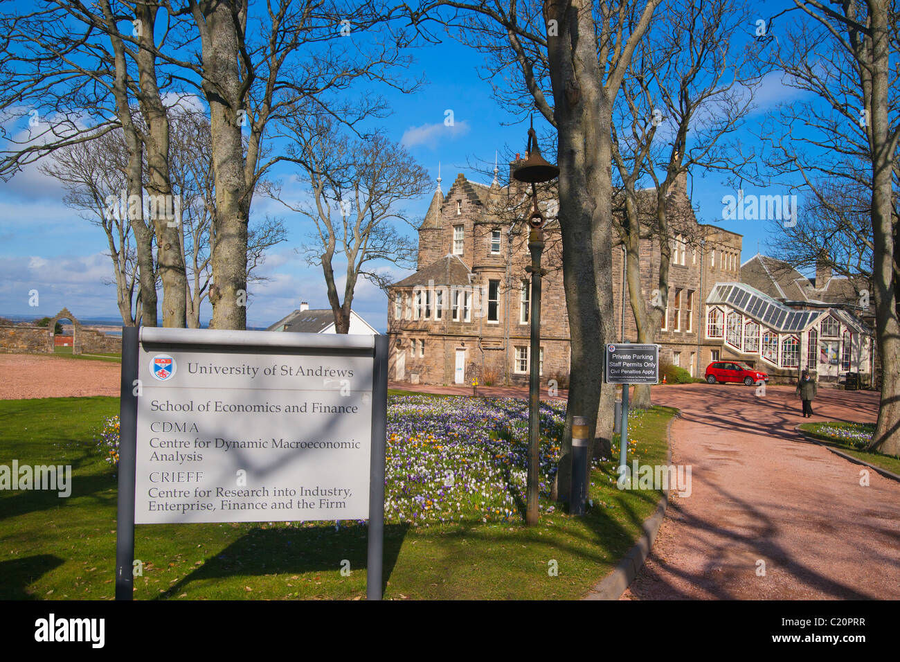 Università, St. Andrews Fife, Scozia, Marzo 2011 Foto Stock