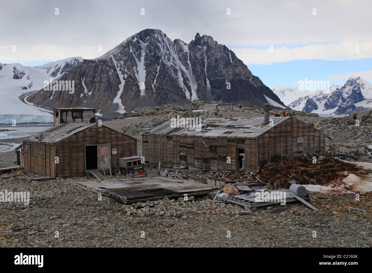 Oriente Base] (1940-1941 1947-1948) degli Stati Uniti servizio antartico su [Stonington Island], [Penisola Antartica] Foto Stock