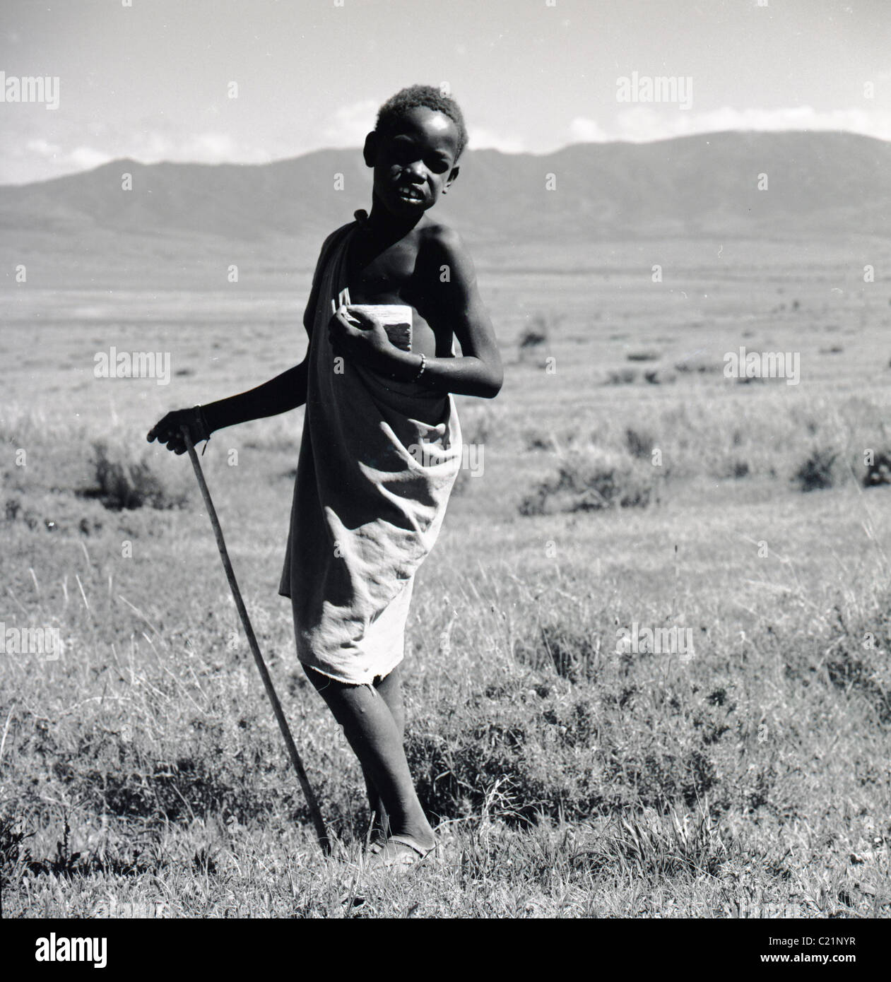 La Tunisia, 1950s. Locali tunisino boy. Foto Stock