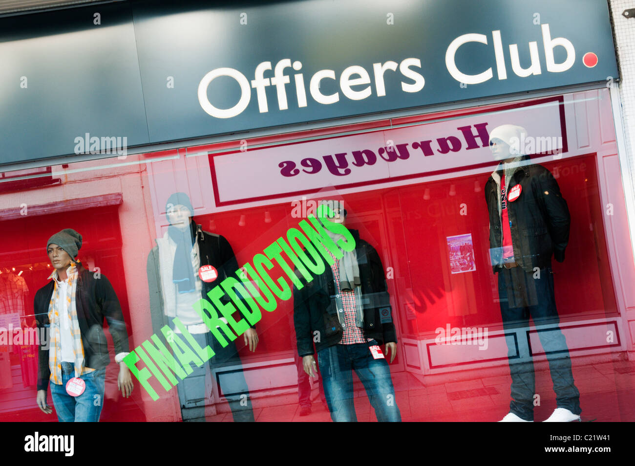 Officers Club vetrina Foto Stock