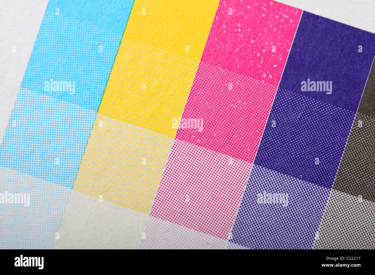 Stampanti CMYK per la stampa di prova a colori stampa su quattro di  confezionamento 4 colori per la stampa di elaborazione Foto stock - Alamy