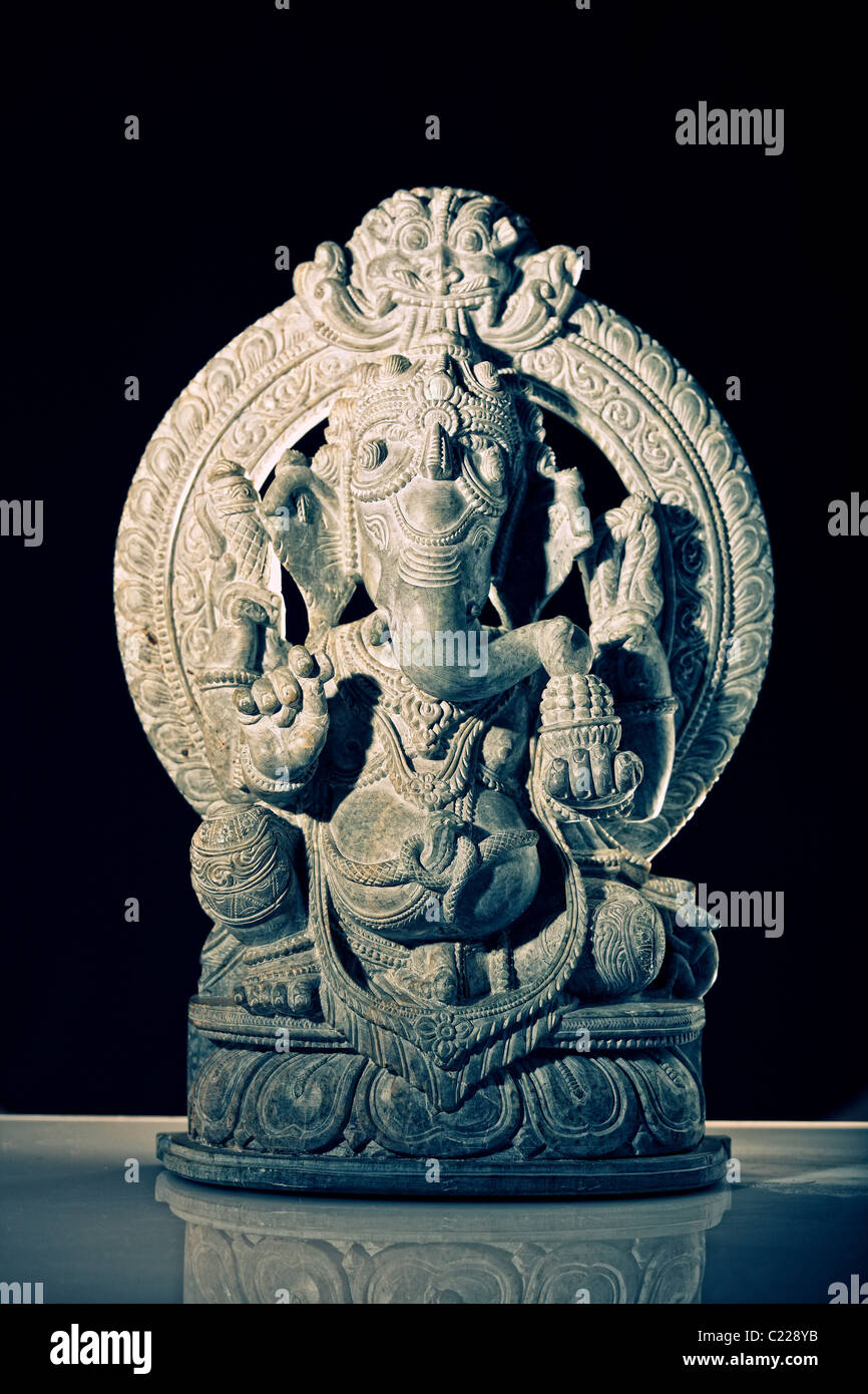Ammenda closeup immagine della scultura indiana di dio ganesh Foto Stock Ammenda closeup immagine della scultura indiana di dio ganesh Foto Stock