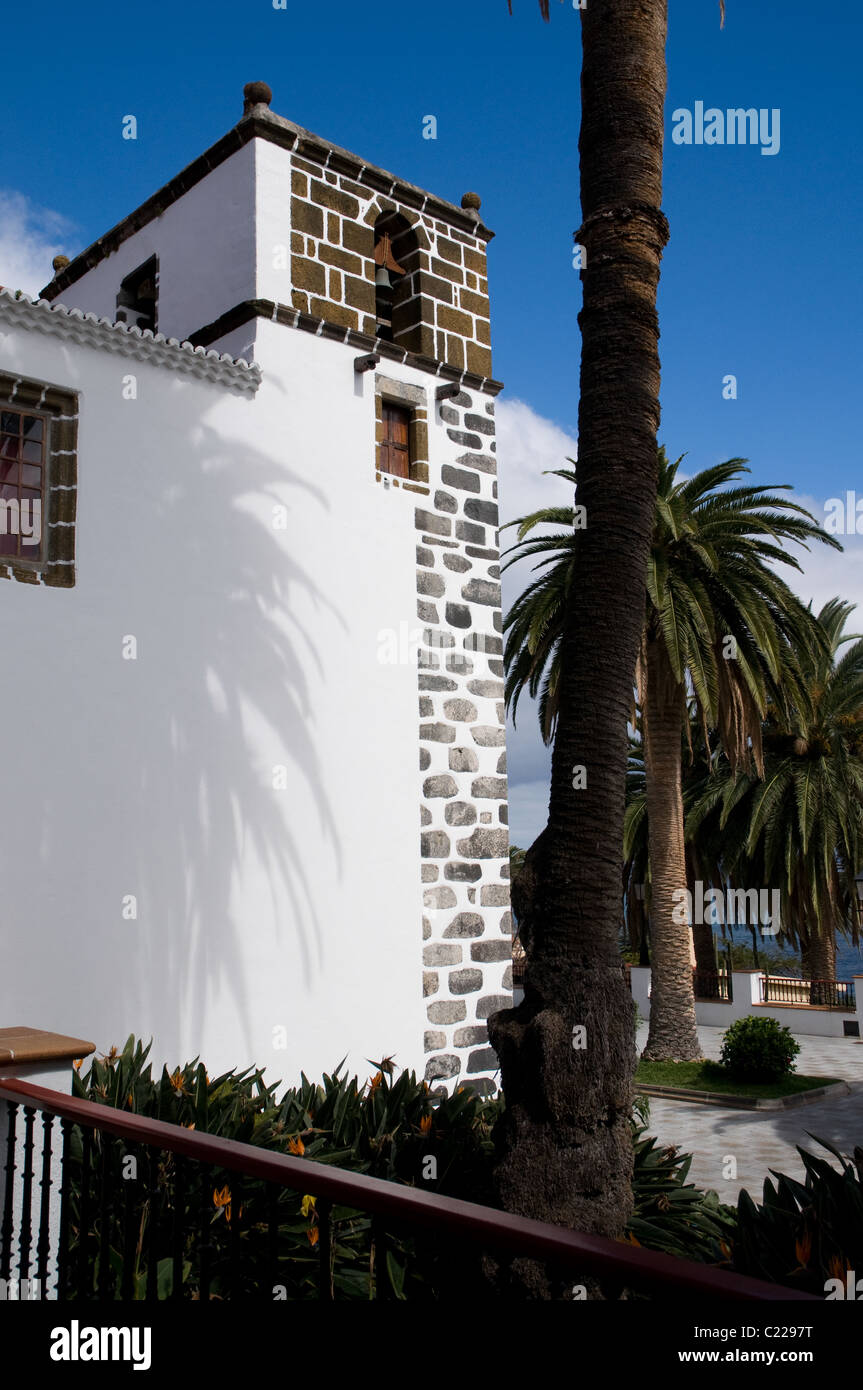La Iglesia de San Andreas apostol in San Andres grazioso villaggio sul mare a La Palma Isole Canarie Foto Stock