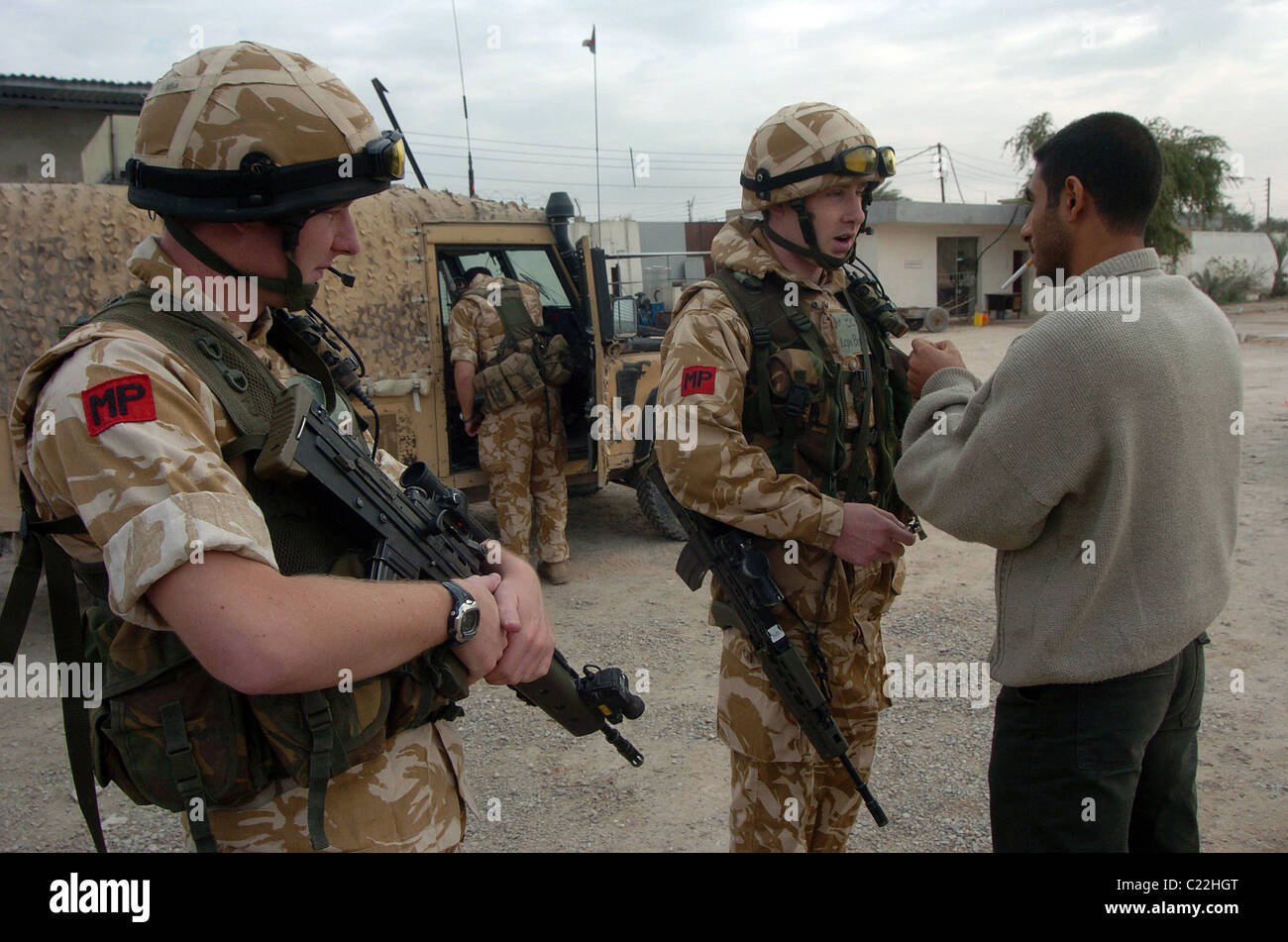 Il Royal Polizia Militare (RMP) sono l'esercito di specialisti nel campo delle indagini e le forze di polizia e sono responsabili per le attività di polizia il m Foto Stock