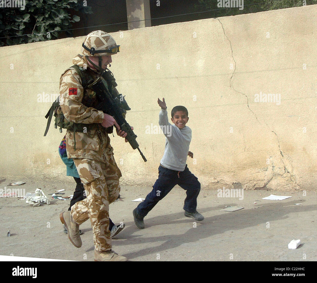 Il Royal Polizia Militare (RMP) sono l'esercito di specialisti nel campo delle indagini e le forze di polizia e sono responsabili per le attività di polizia il m Foto Stock