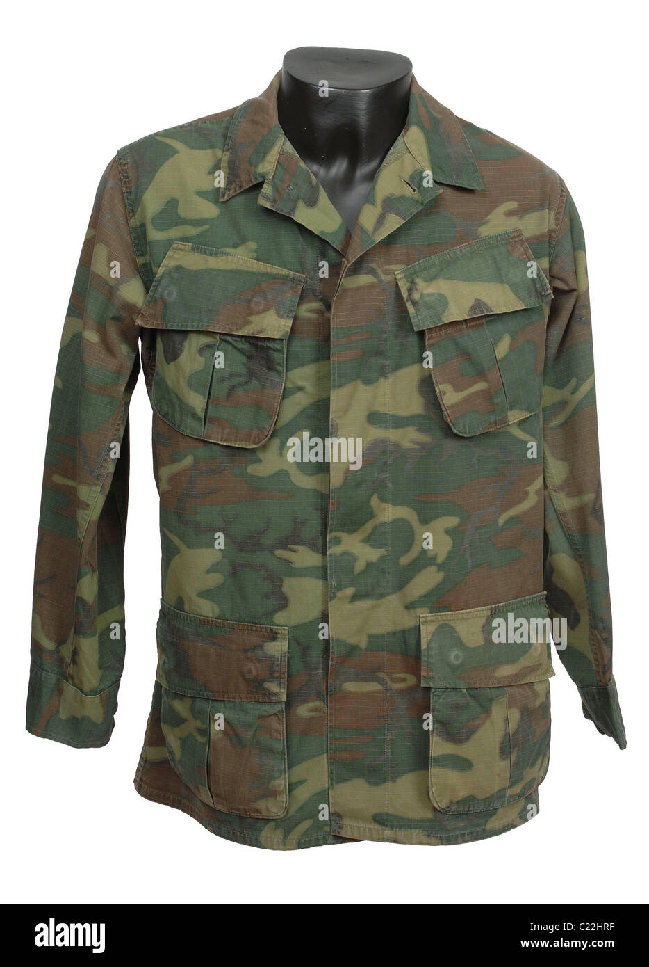 American ERDL camouflage tunica di guerra del Vietnam Foto Stock