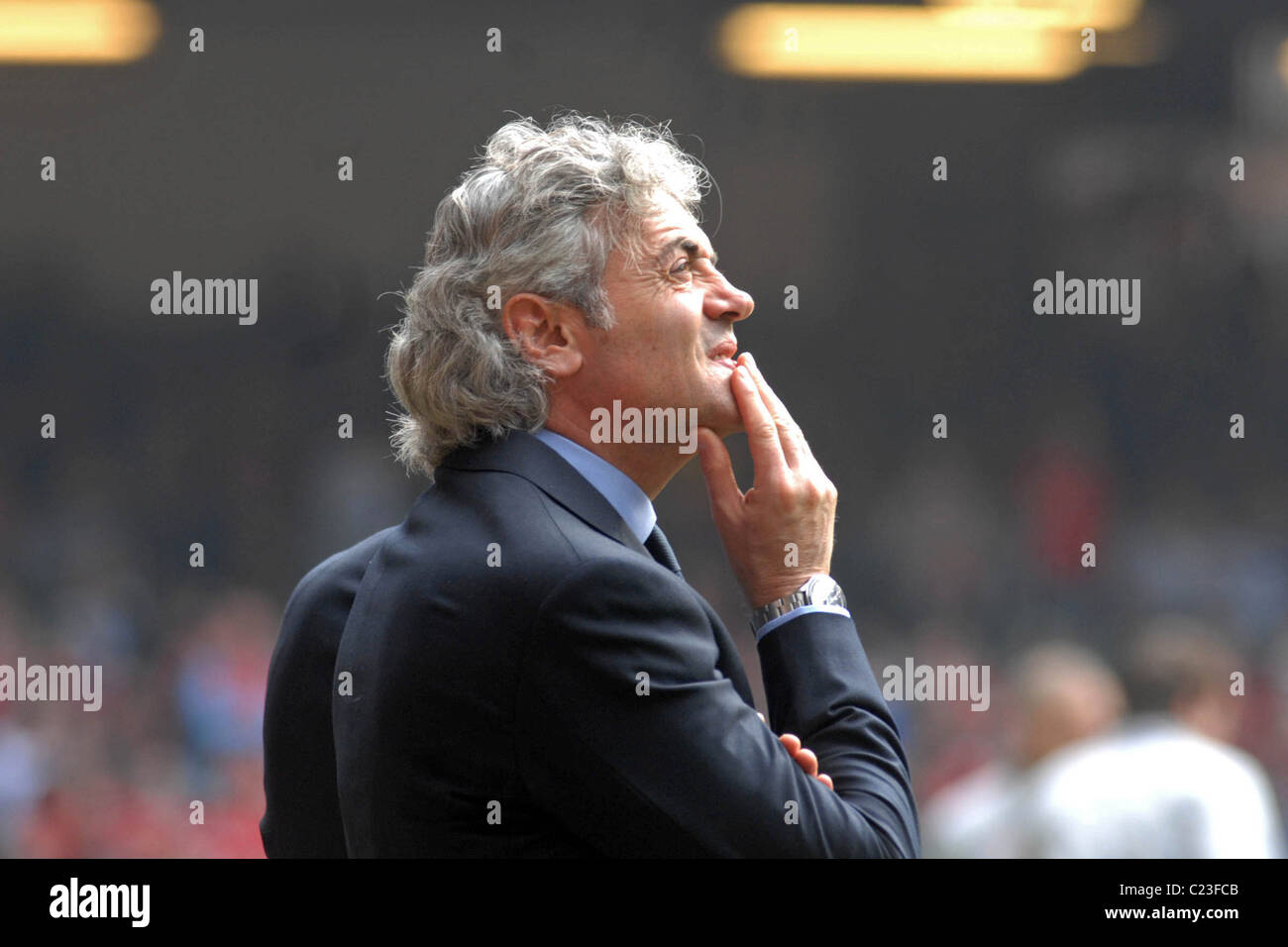 Il Galles v Inghilterra al Millennium Stadium di Cardiff - UEFA EURO 2012 Gruppo G il qualificatore corrispondono. (Solo uso editoriale) Foto Stock