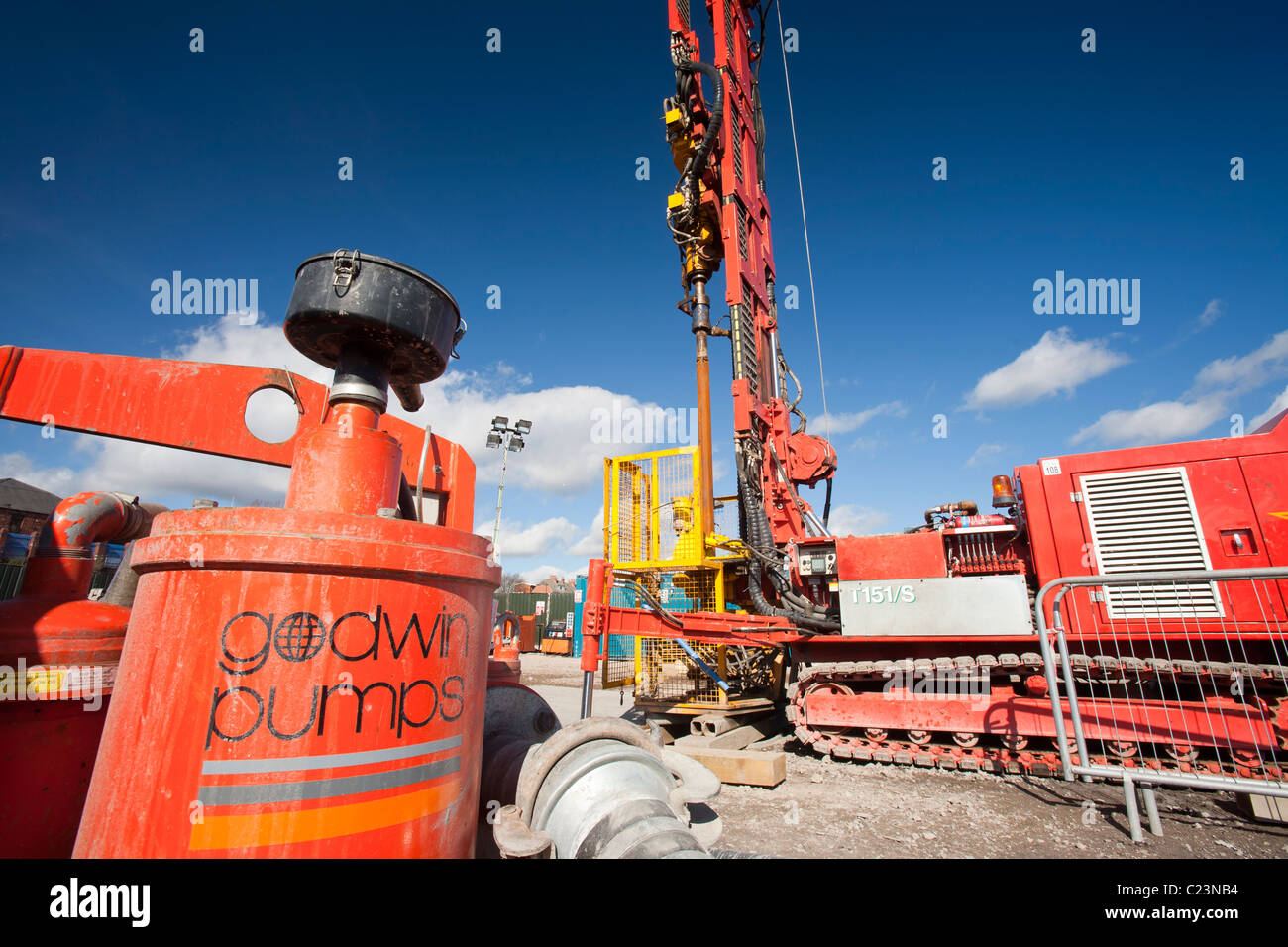 Un energia geotermica progetto dell Università di Newcastle, finanziata dal Dipartimento di Energia e cambiamento climatico. Foto Stock