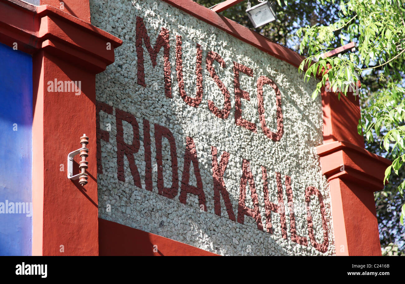 Il Frida Kahlo Museum di San Angel Messico Foto Stock