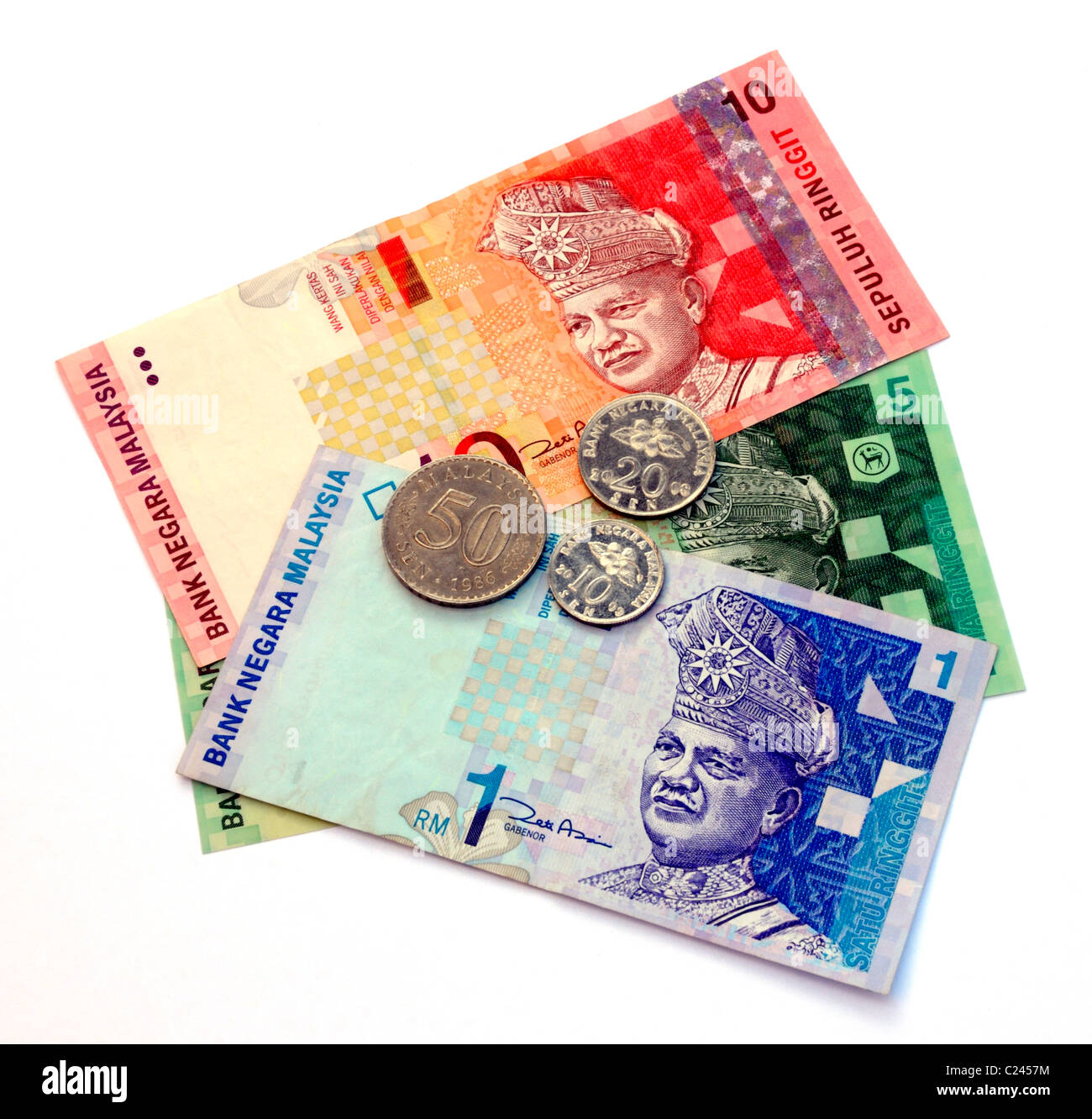 Valuta malese. Foto Stock