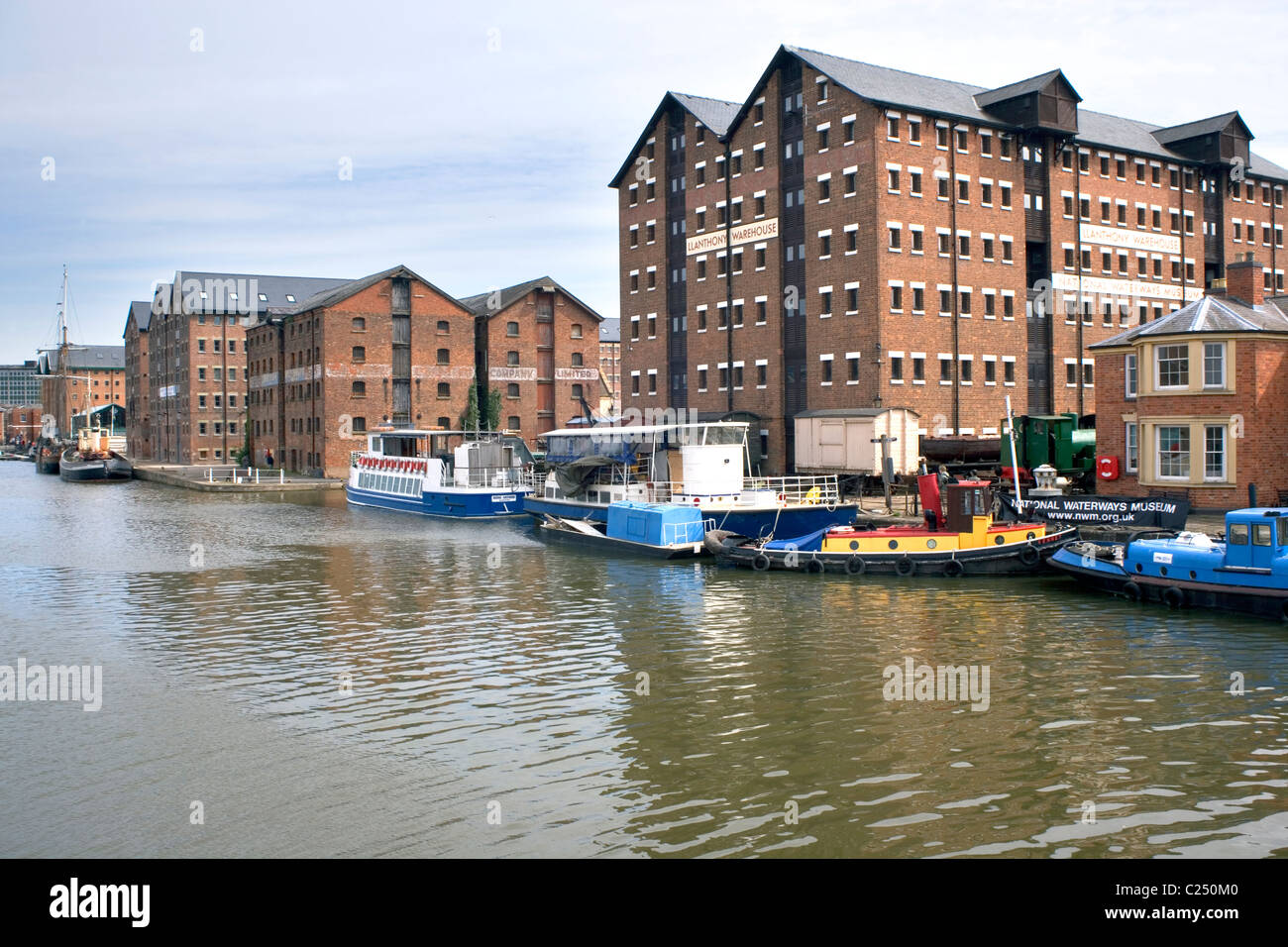 Waterways Museum in ex docks, Gloucester, Gloucestershire, Severn Vale, England, Regno Unito, Europa Foto Stock