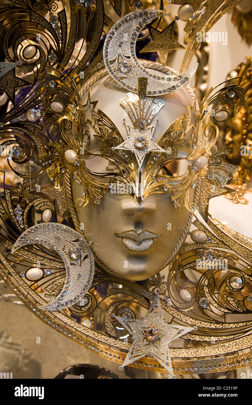 Maschera Veneziana Masquerade Carnival PIASTRA A PARETE VERDE SCURO
