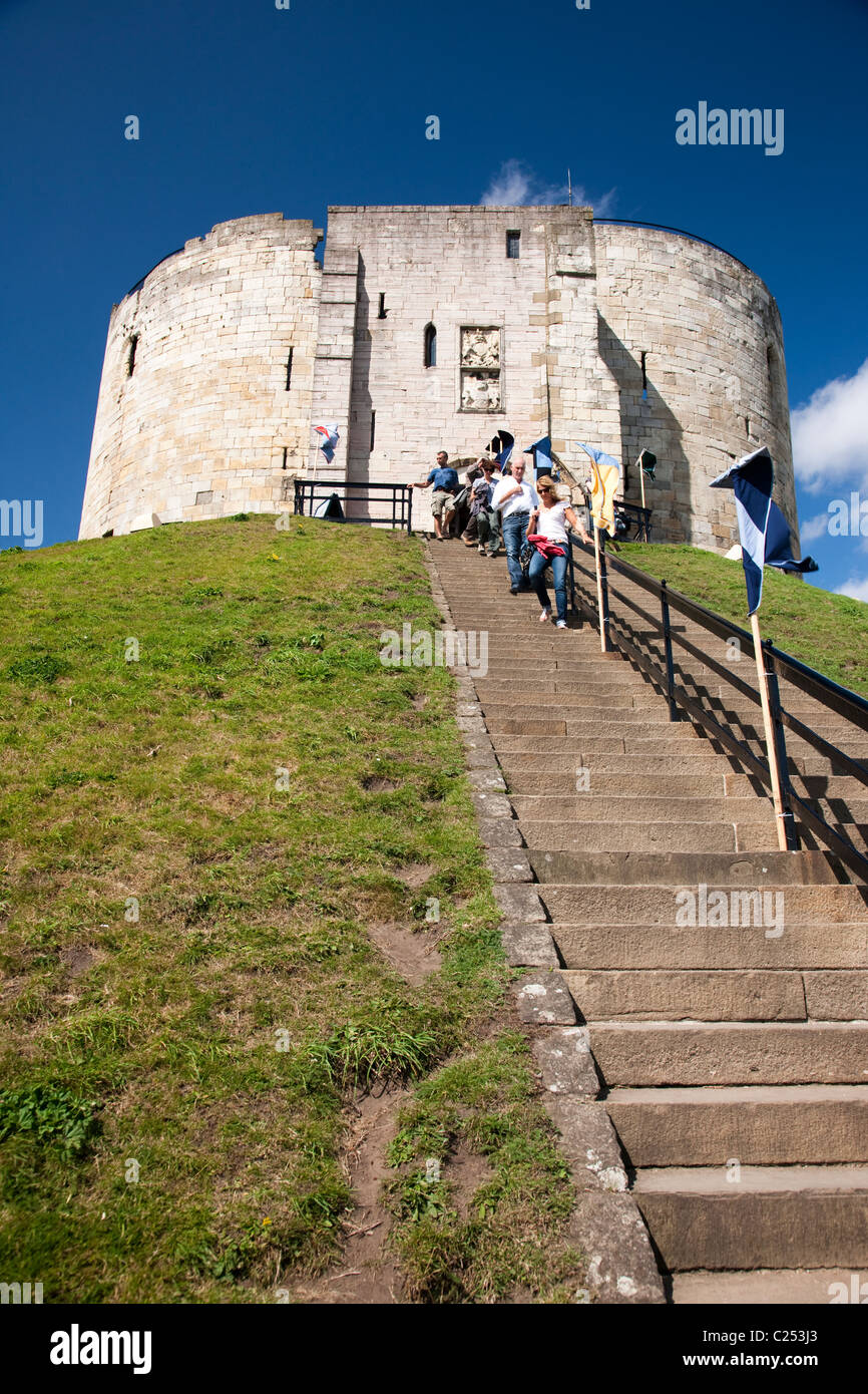 Cliffords Tower a New York City, East Yorkshire Foto Stock