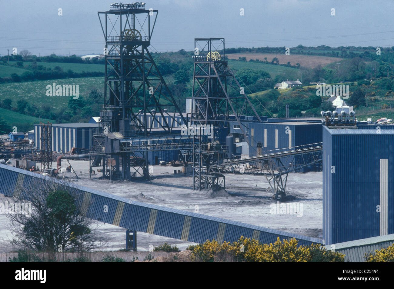 Baldhu, Chacewater, Cornovaglia, Inghilterra circa 1978. Wheal Jane Tin Mine, la Cornish Tin Mining Company. 1970S UK HOMER SYKES Foto Stock