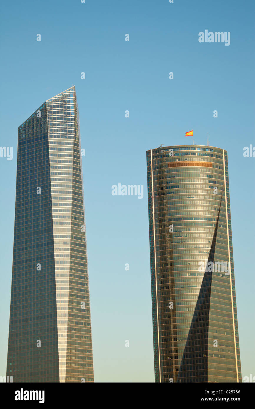 Cuatro Torres Business Area di Madrid Foto Stock