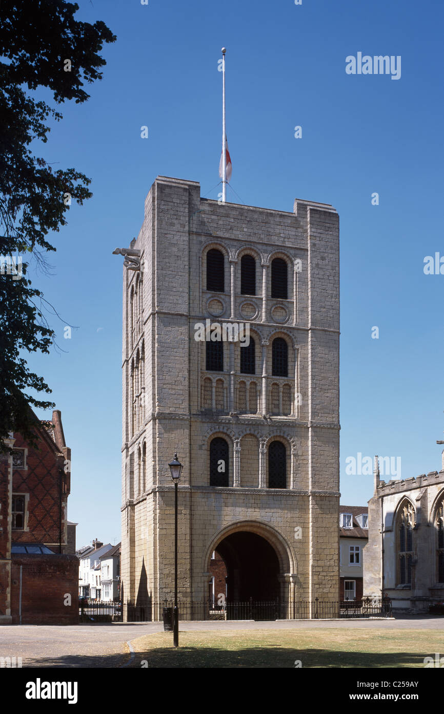 St Edmundsbury Torre normanna Foto Stock