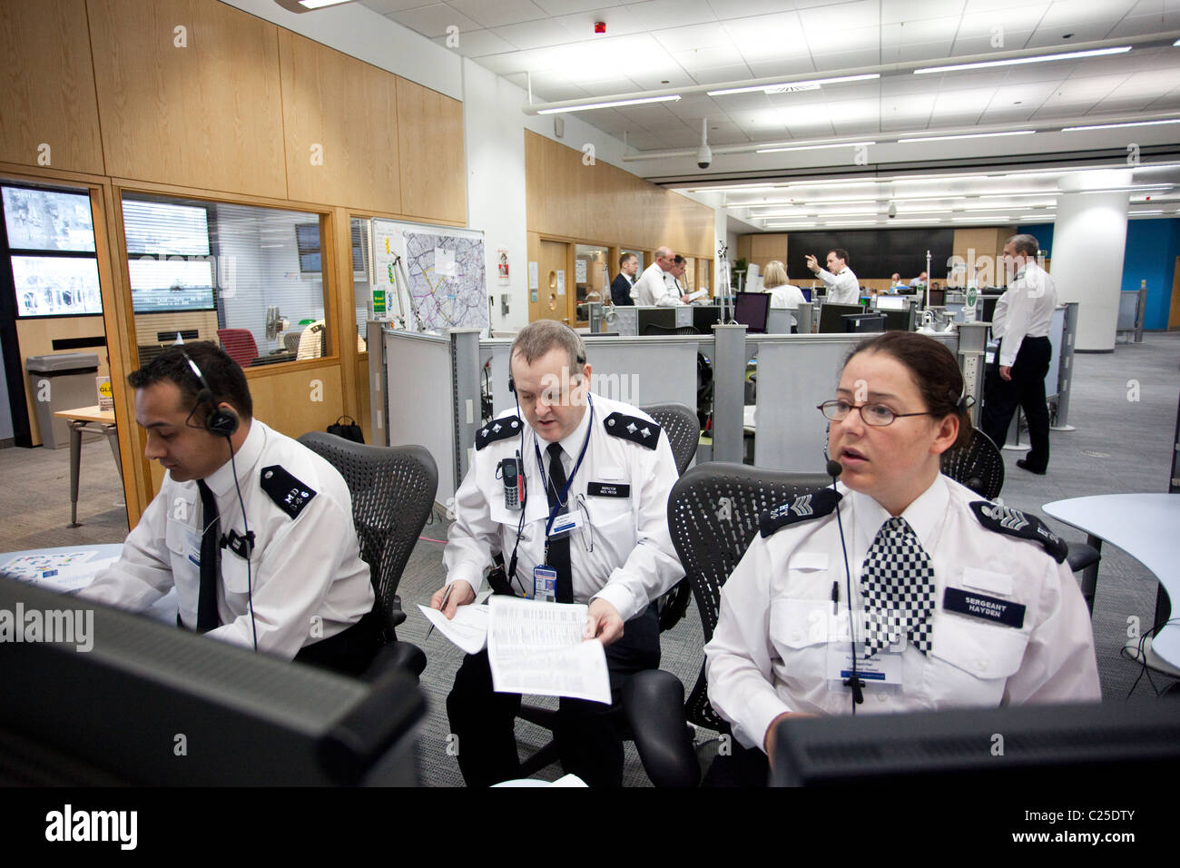 La Metropolitan Police centrale di comunicazione centro di comando, Lambeth, Londra, Regno Unito. Foto:Jeff Gilbert Foto Stock