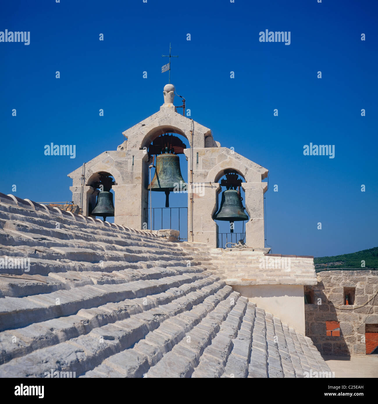 Campane della Chiesa Foto Stock