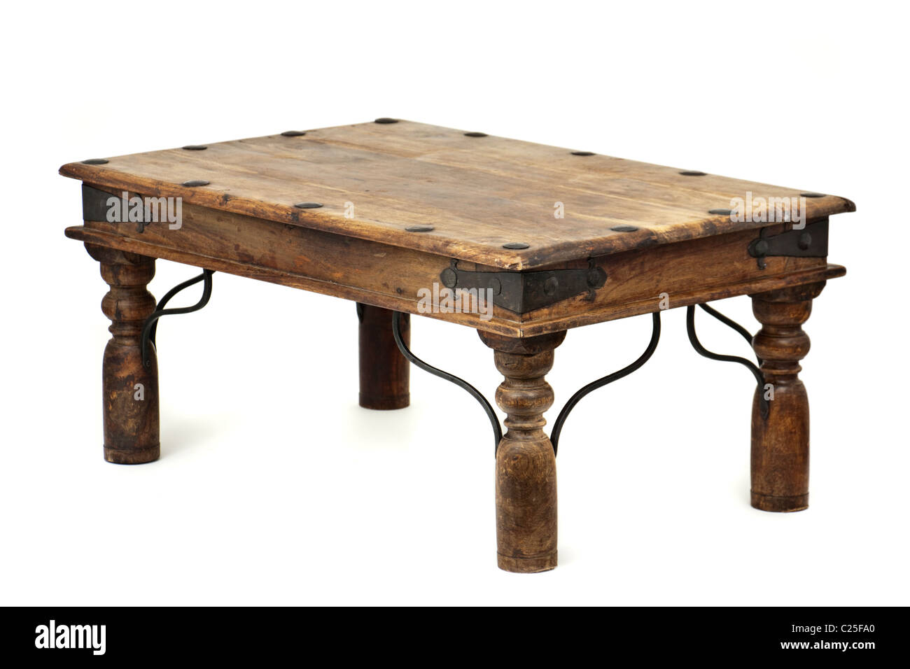 Lo spagnolo tavolo da caffè in legno Foto Stock