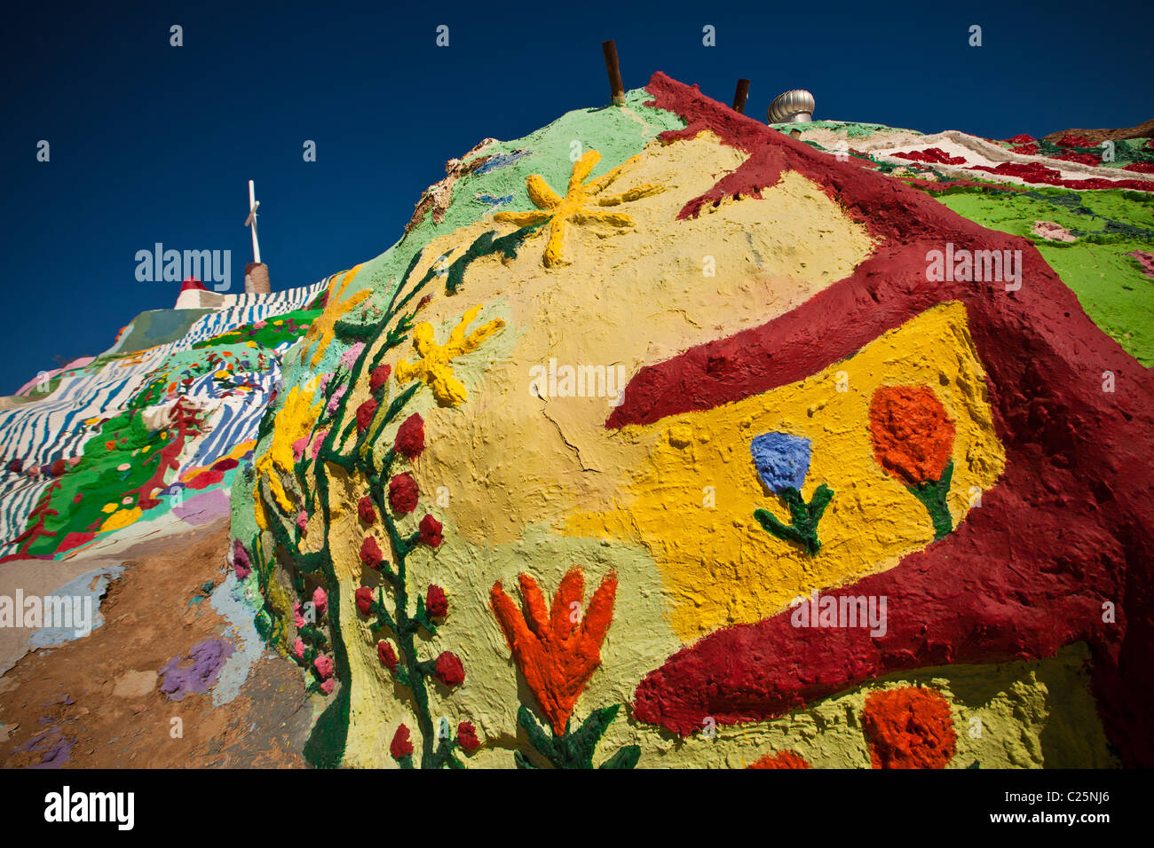Leonard Knight della salvezza in montagna Niland, California Foto Stock