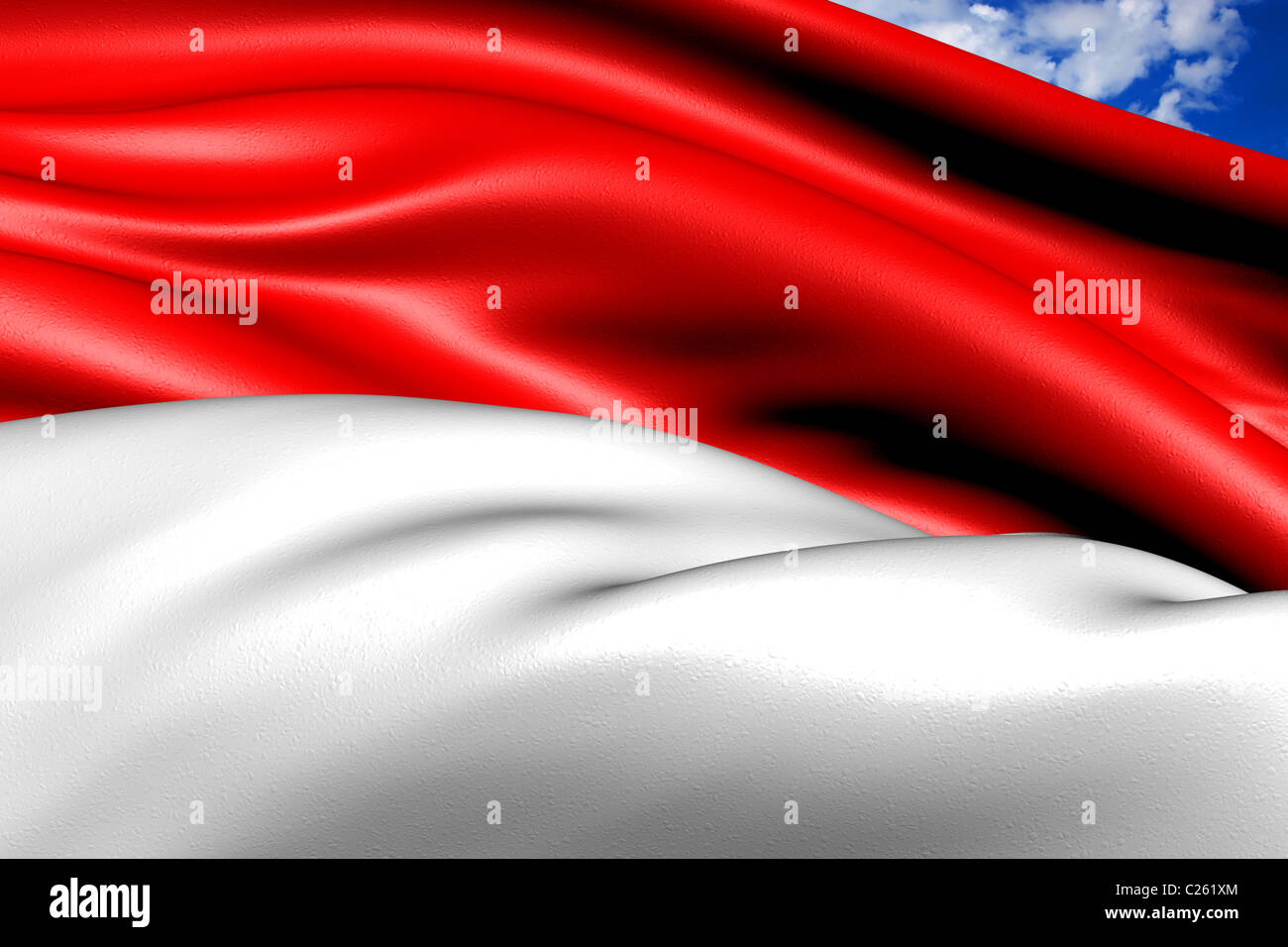 Bandiera di Indonesia Foto Stock Bandiera di Indonesia Foto Stock