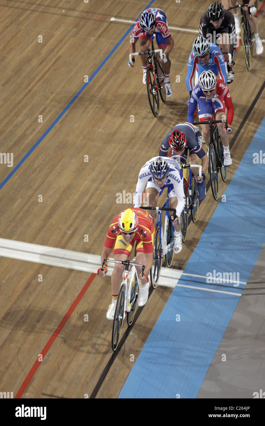 TERUEL ROVIRA Eloy spagna spagnolo espana uomini Omnium Gara a punti UCI via del Campionato del Mondo di Ciclismo Apeldoorn 25 Marzo 2011 Foto Stock