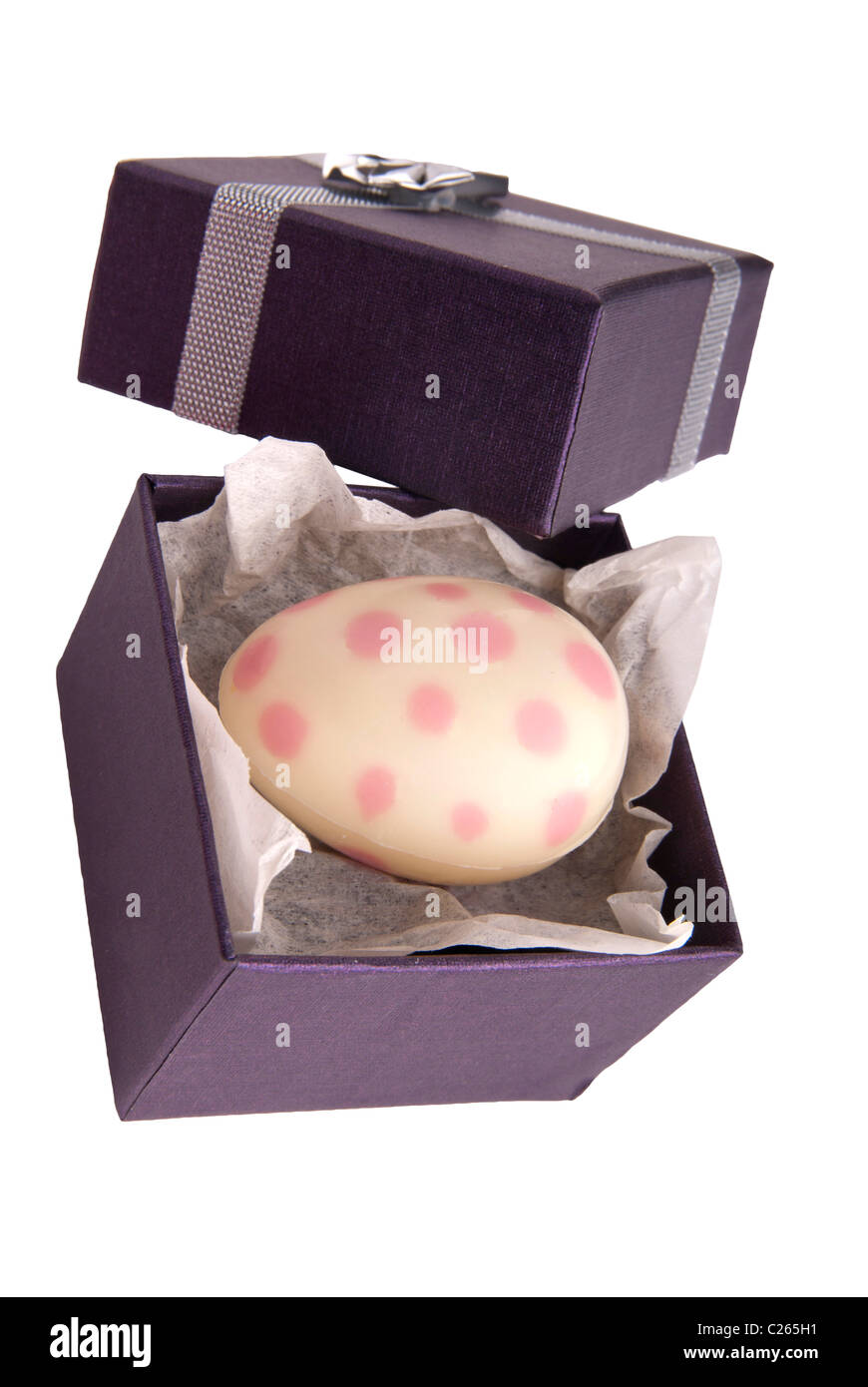 Le uova di pasqua,colore, caselle,cioccolato,presente, Foto Stock