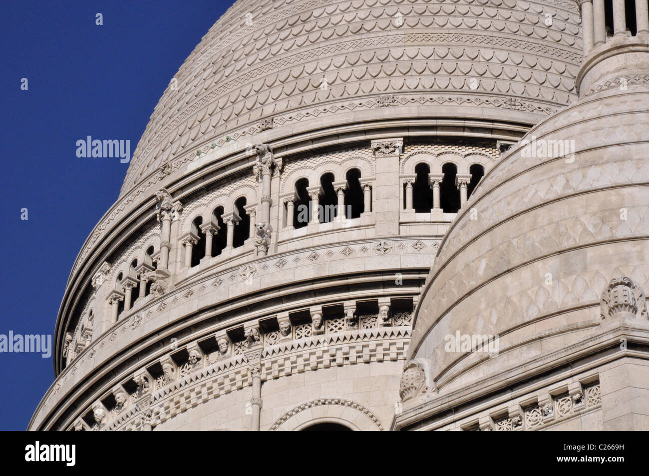 Le cupole del Sacre Coeur Foto Stock
