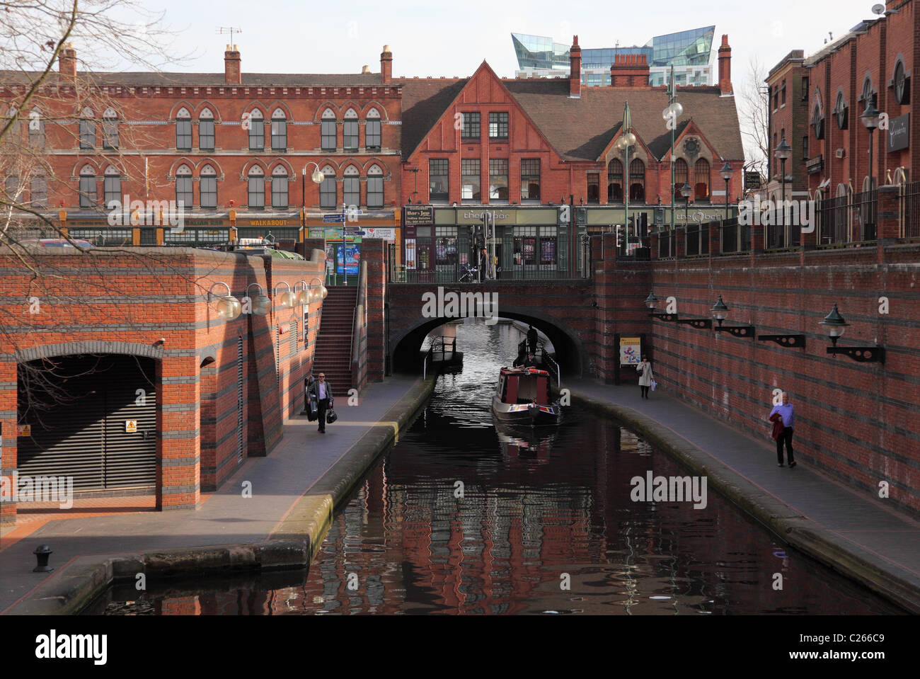 Bacino del canale nella città di Birmingham West Midlands England Regno Unito Foto Stock