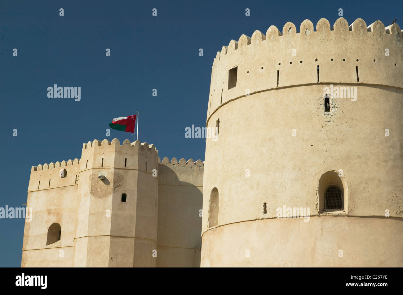 Barka Fort sulla costa Batinah di Oman Foto Stock