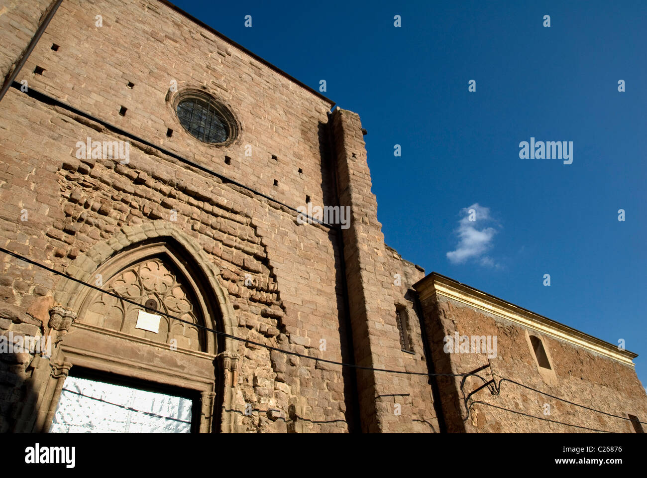 Chiesa Cardona. Provincia di Barcellona. Spagna Foto Stock