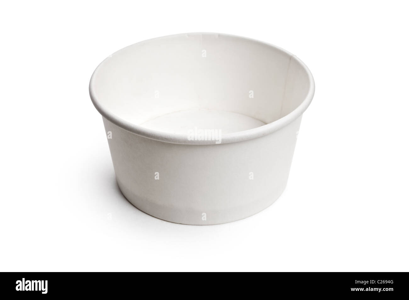 Carta contenitore alimentare close up Foto Stock