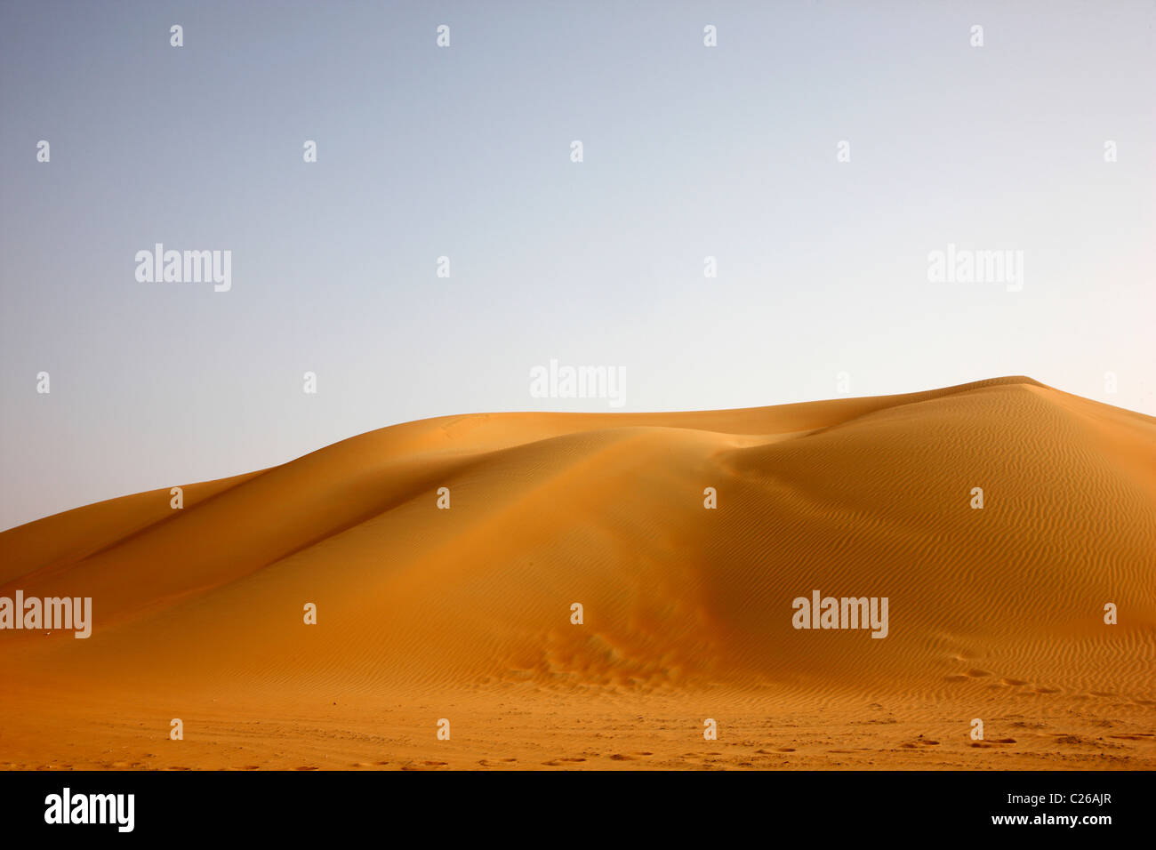Dune di sabbia, quarti vuota, Rub'Al-Khali deserto. Emirati Arabi Uniti. Foto Stock