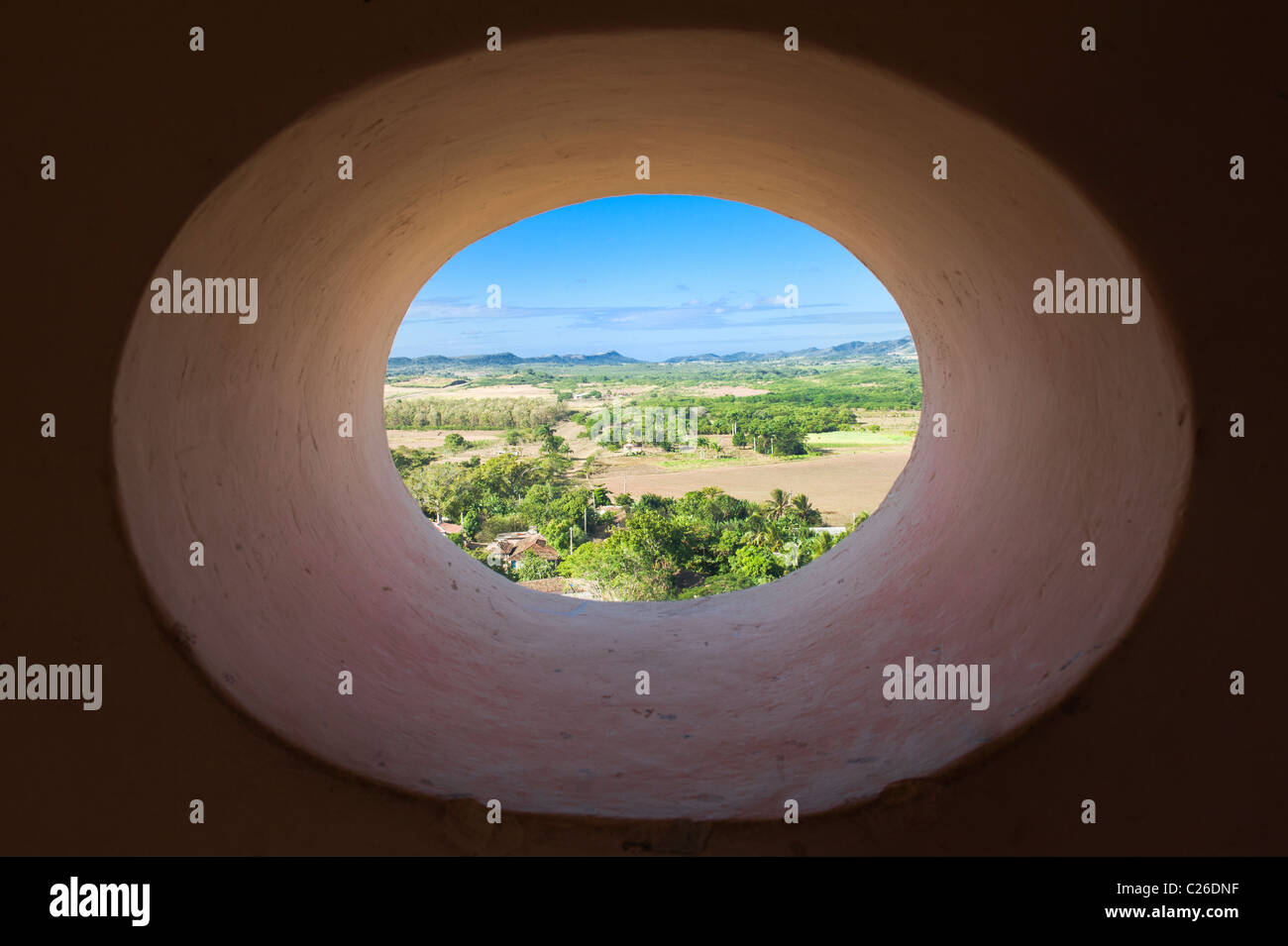 La Valle de los Ingenios, vista dal Manaca Iznaga tower, Trinidad, Cuba Foto Stock