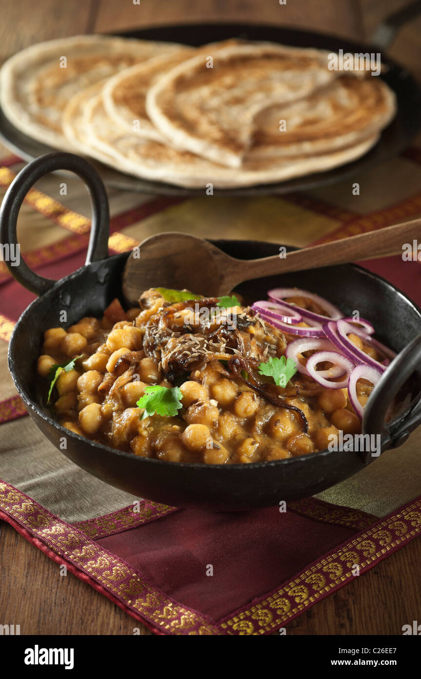 Chana masala cibo indiano Foto Stock