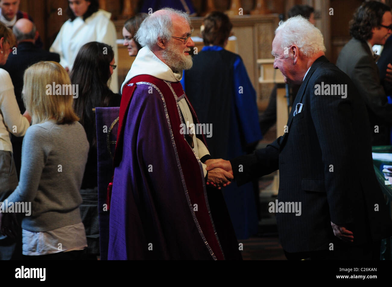 L'Università del Galles Trinità San Davide è onorata di accogliere l'Arcivescovo di Canterbury, il Dottor Rowan Williams il Lampet Foto Stock