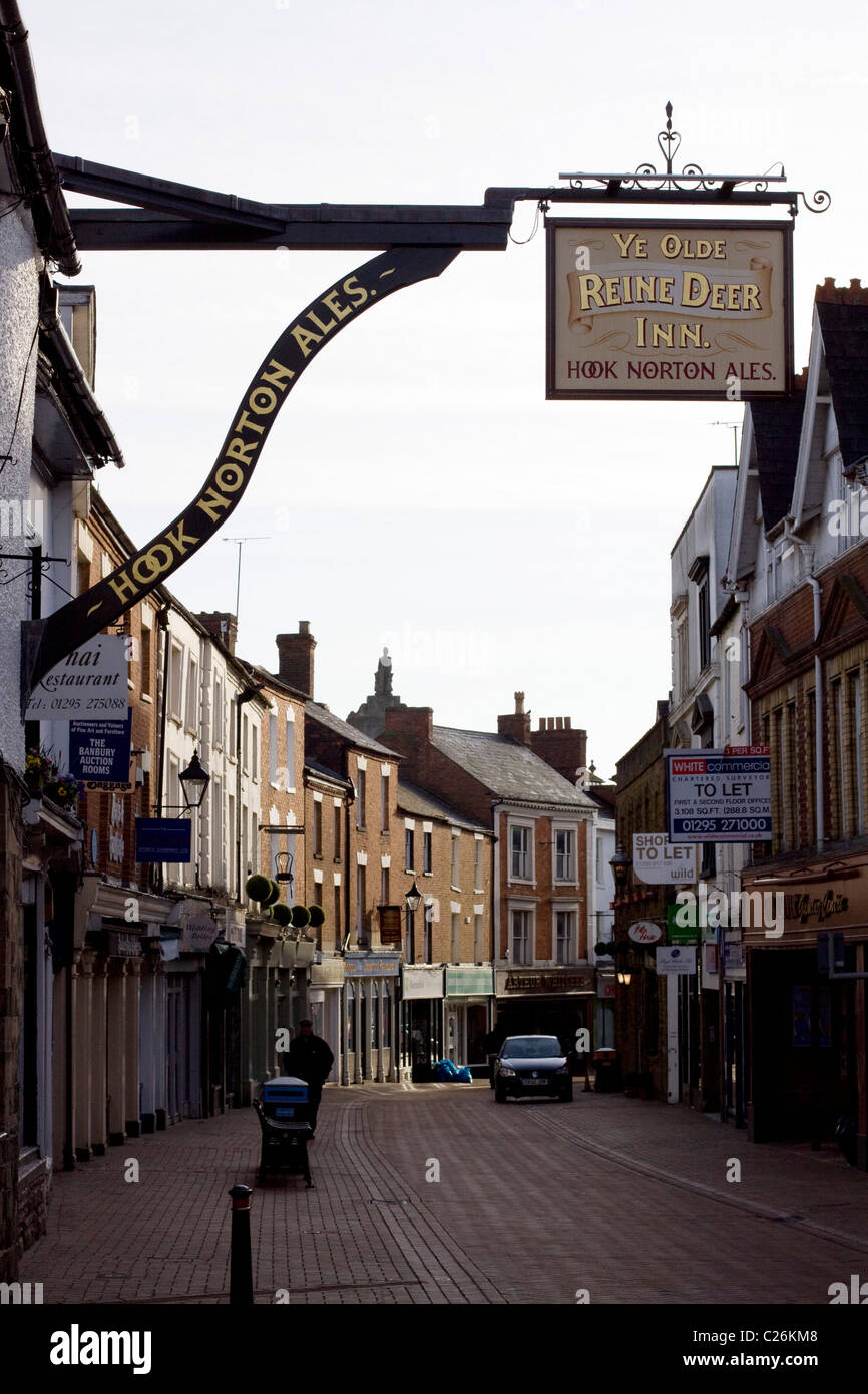 Gancio Norton Ales Ye Olde Reine Deer Inn Pub segno Foto Stock